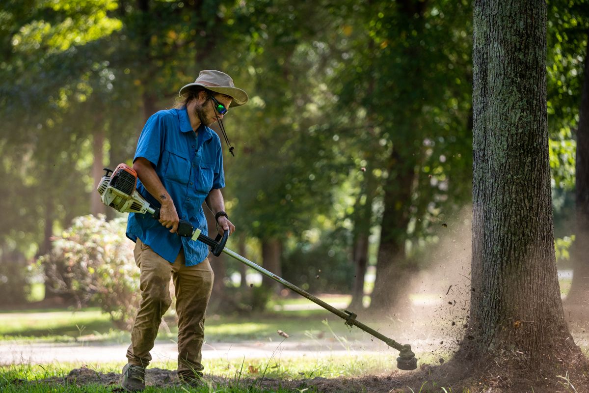 CTX Mowing crew maintaining a Central Texas lawn